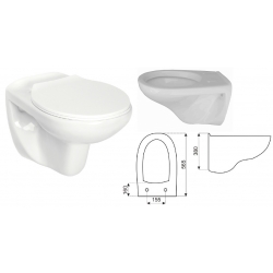 Zestaw Podtynkowy Simple Novoterm  stelaż podtynkowy, miska WC, deska , przycisk 